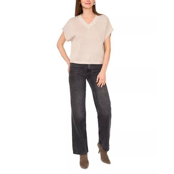Vince Camuto Plus Size Gold Dolman Sweater - Picture 8 of 11
